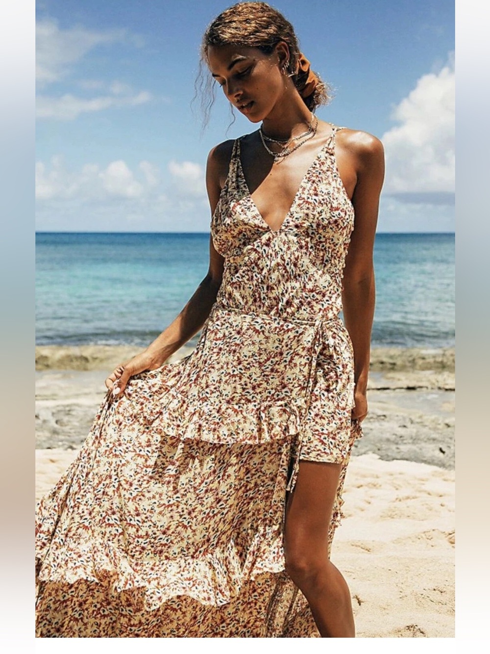 Intimately free, free people two piece Ethereal set skirt & dress Citron Color